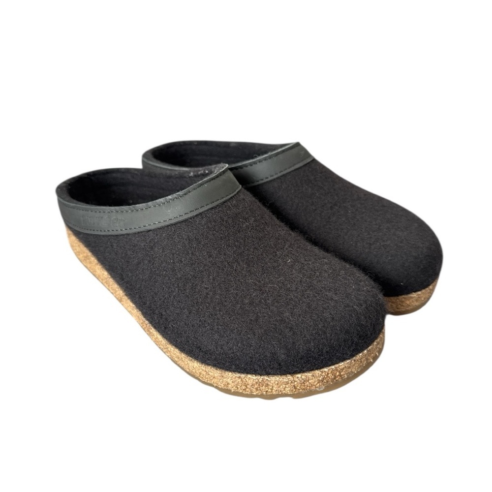 Haflinger GZL Women’s Black Clog Size 37
